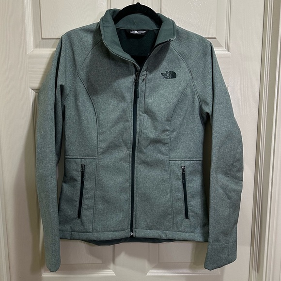 Womens The North Face Apex Bionic Softshell Windwall Jacket Gray Size Medium - Picture 1 of 9